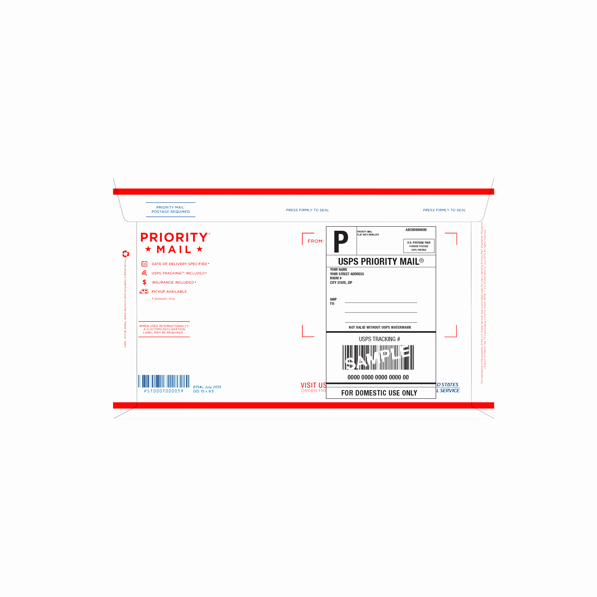 usps shipping label 228 template